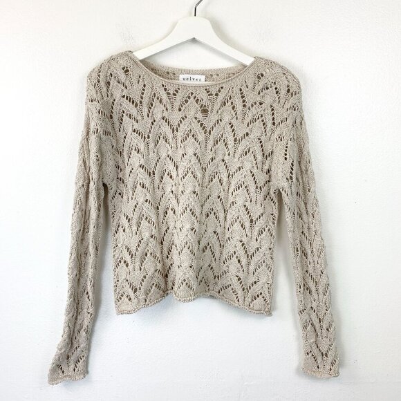 NEW Velvet Ds Cotton Tape Sweater Size S - Picture 2 of 10